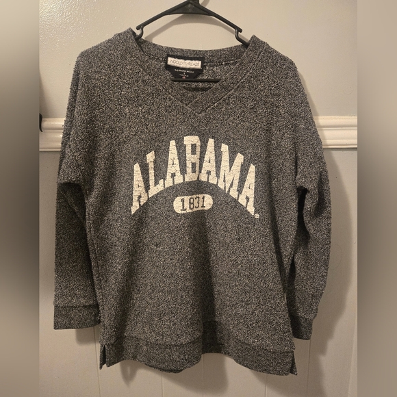 University of Alabama Wooly Threads Sweat Shirt Size Small Grey - Picture 1 of 4